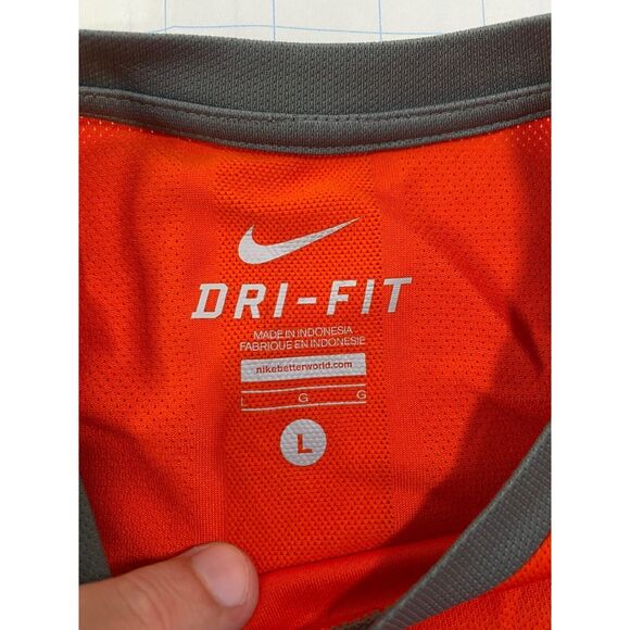 Syracuse University Nike Men's Shirt Orange Grey NCAA Dri-Fit Elite Size Large - Picture 14 of 16
